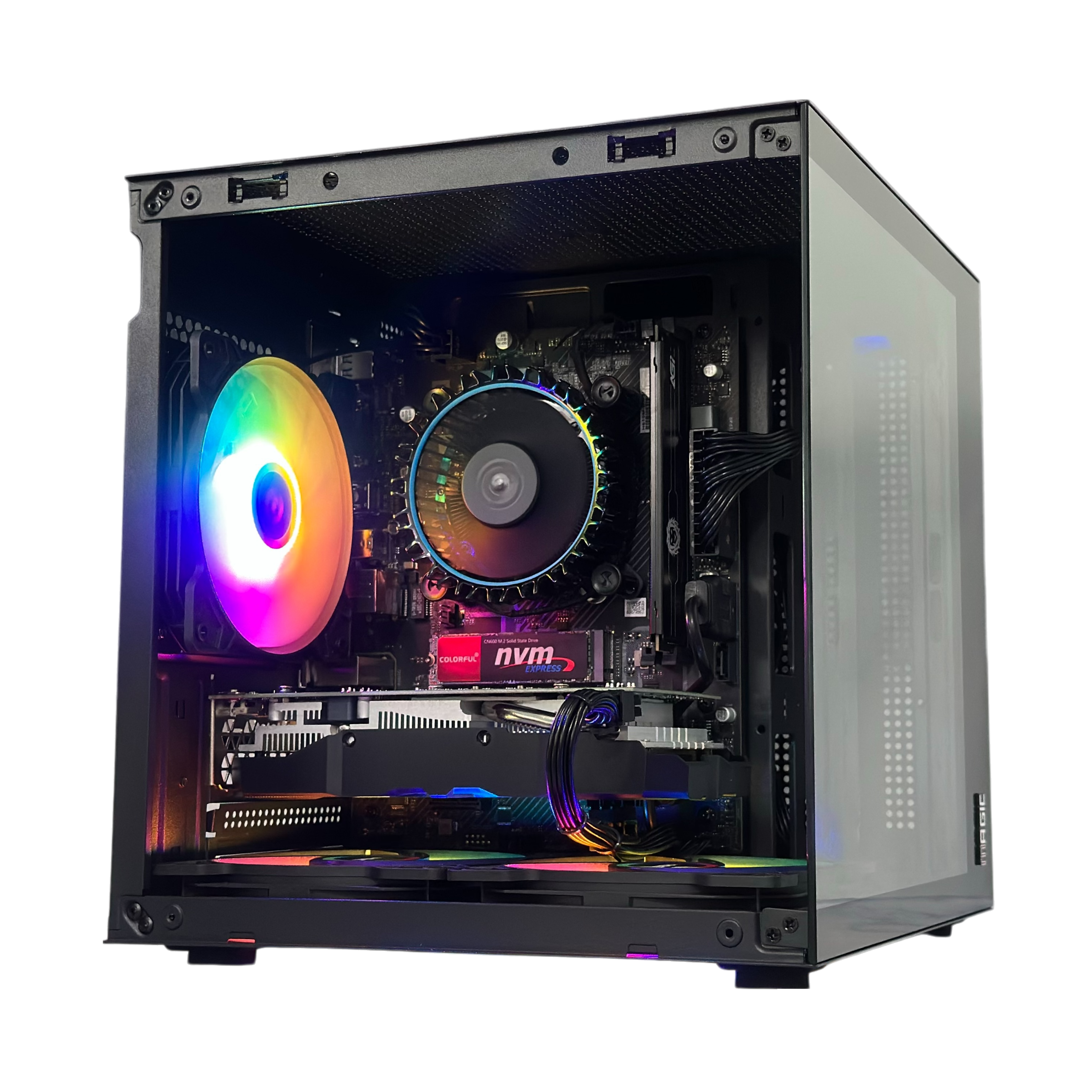 PC Gaming HMPC Standard 3 | Intel Core I3 12100F\ RX 580 8GB\ H610 \ RAM 16GB\ SSD 256GB